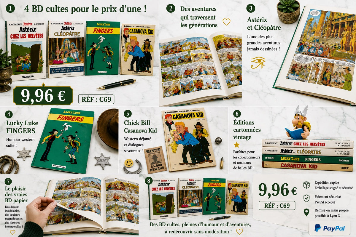 Lot de 4 BD