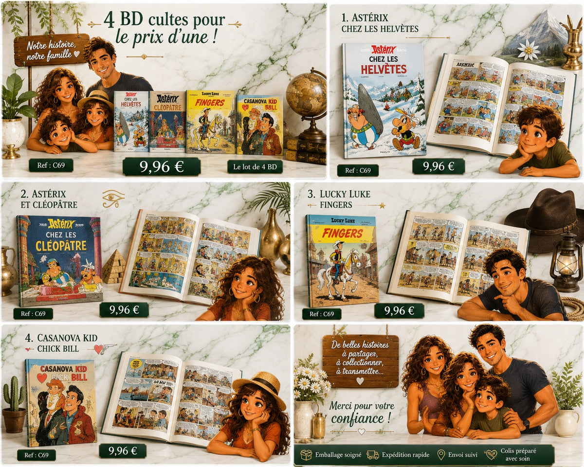 Lot de 4 BD