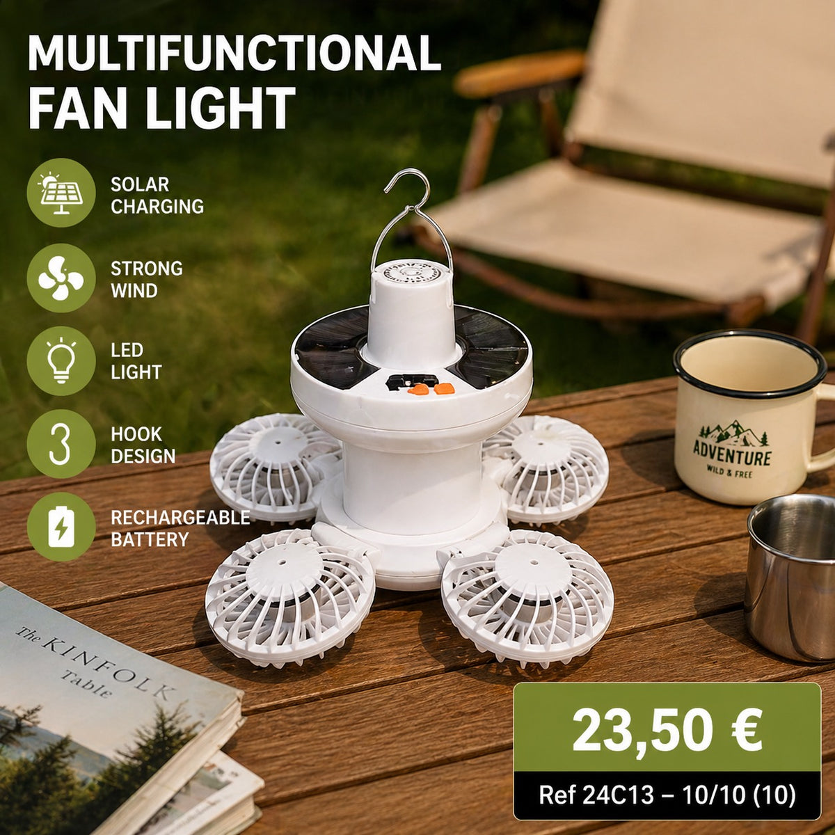 Eclairage ventilateur