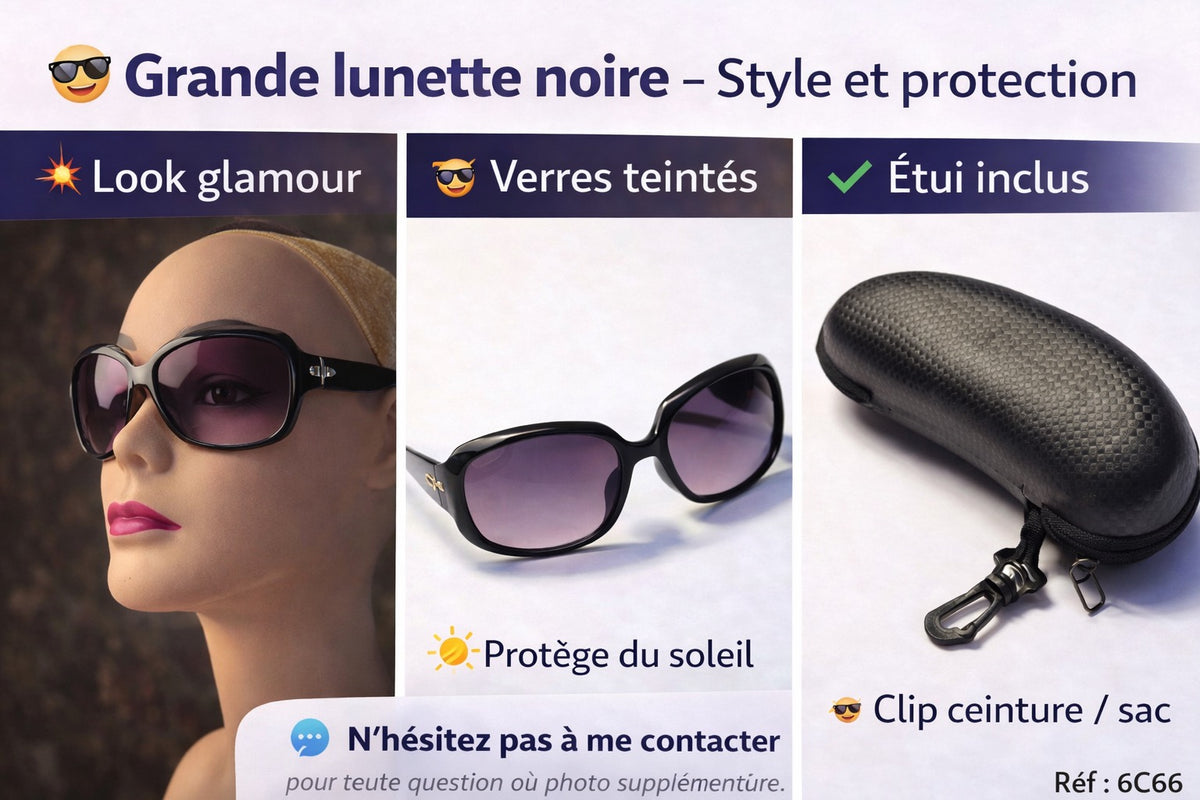 Lunettes de soleil design Verre XXL
