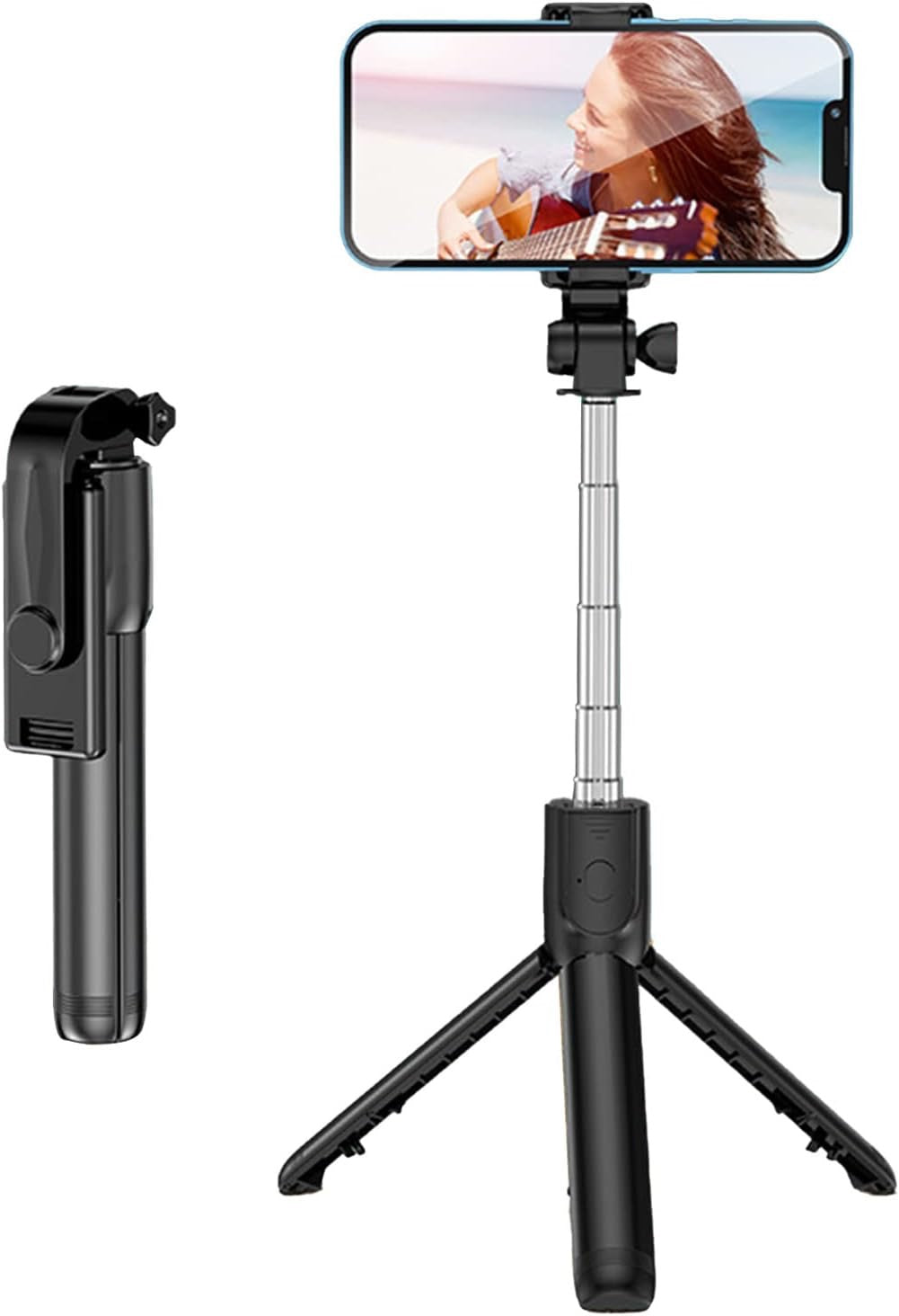 📸 Perche à Selfie Bluetooth avec Trépied Intégré – Rotation 360° – Télécommande Sans Fil – Ultra Compacte
