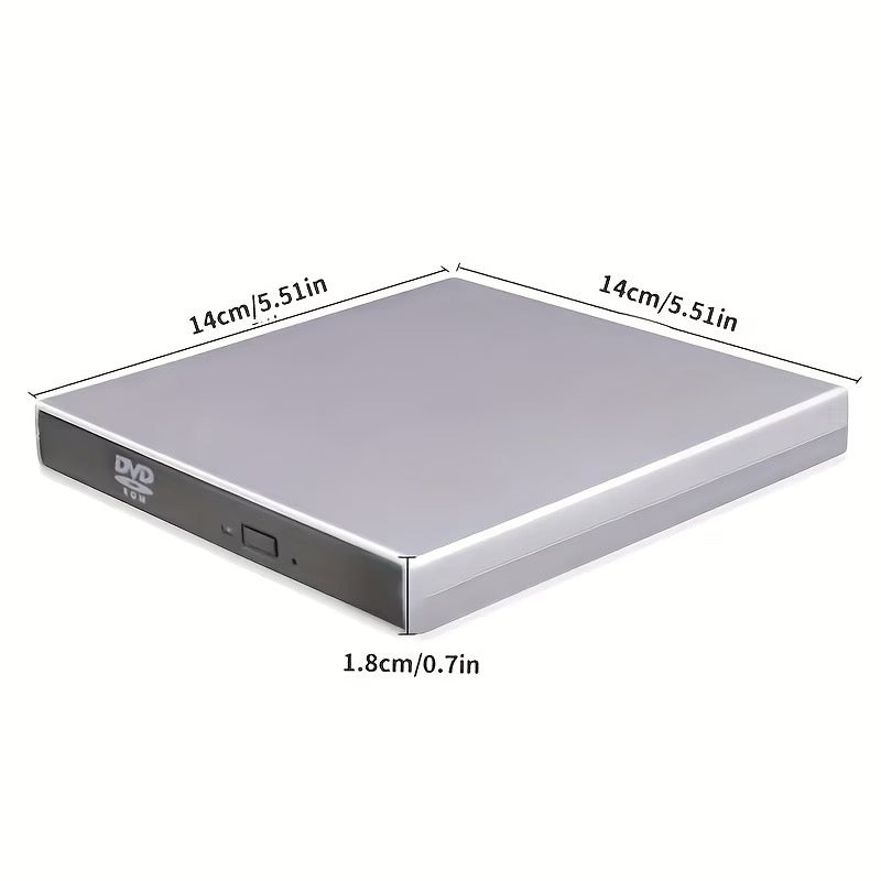✨ LECTEUR / GRAVEUR CD DVD EXTERNE ARGENT ✨