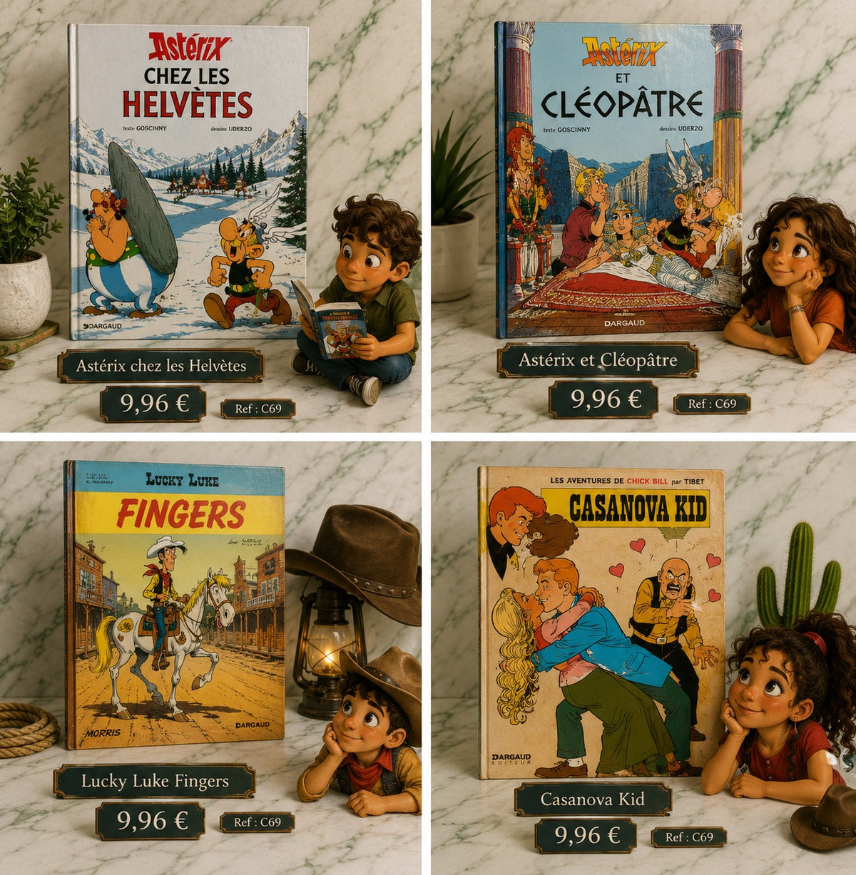 Lot de 4 BD
