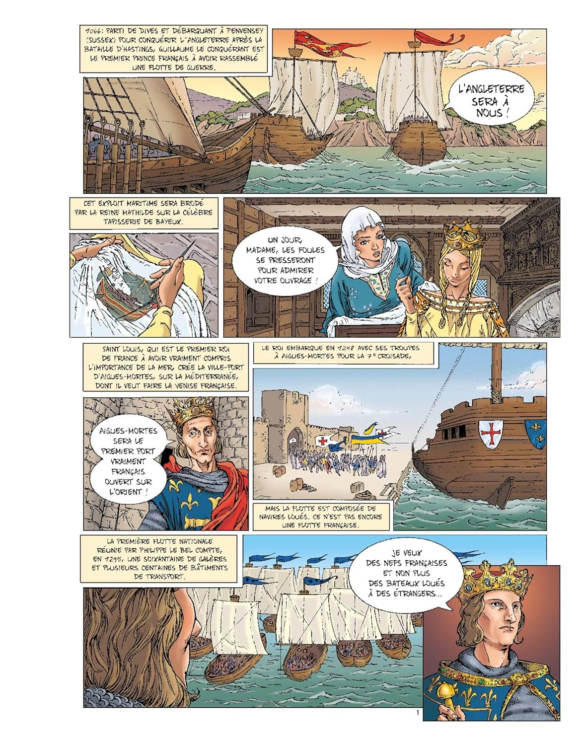 LOT DE 2 SUPERBES BANDES DESSINÉES HISTORIQUES – MARINE & CHEVALIERS DE MALTE 🇫🇷