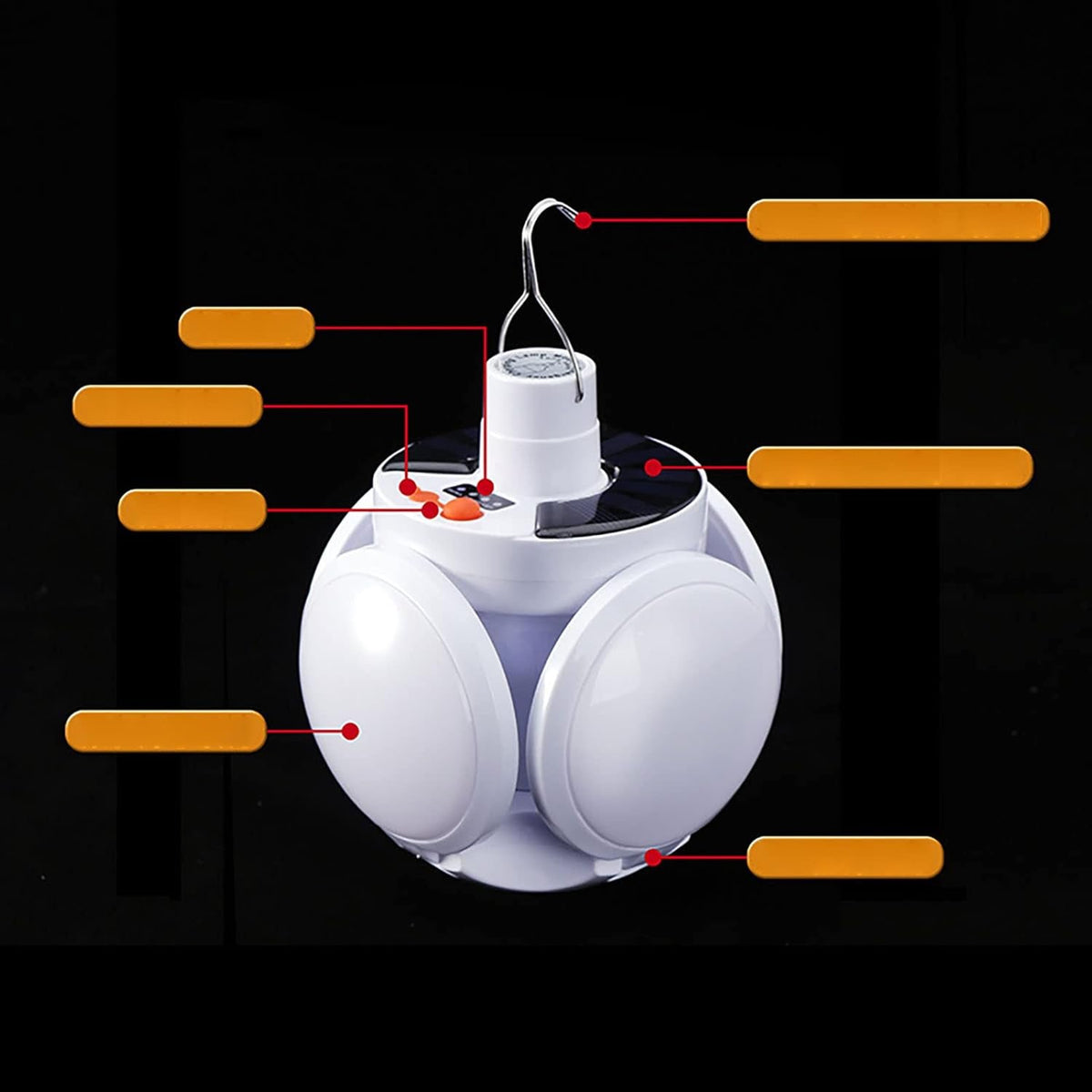 ✨ LAMPE SOLAIRE DE CAMPING MULTIFONCTION ✨