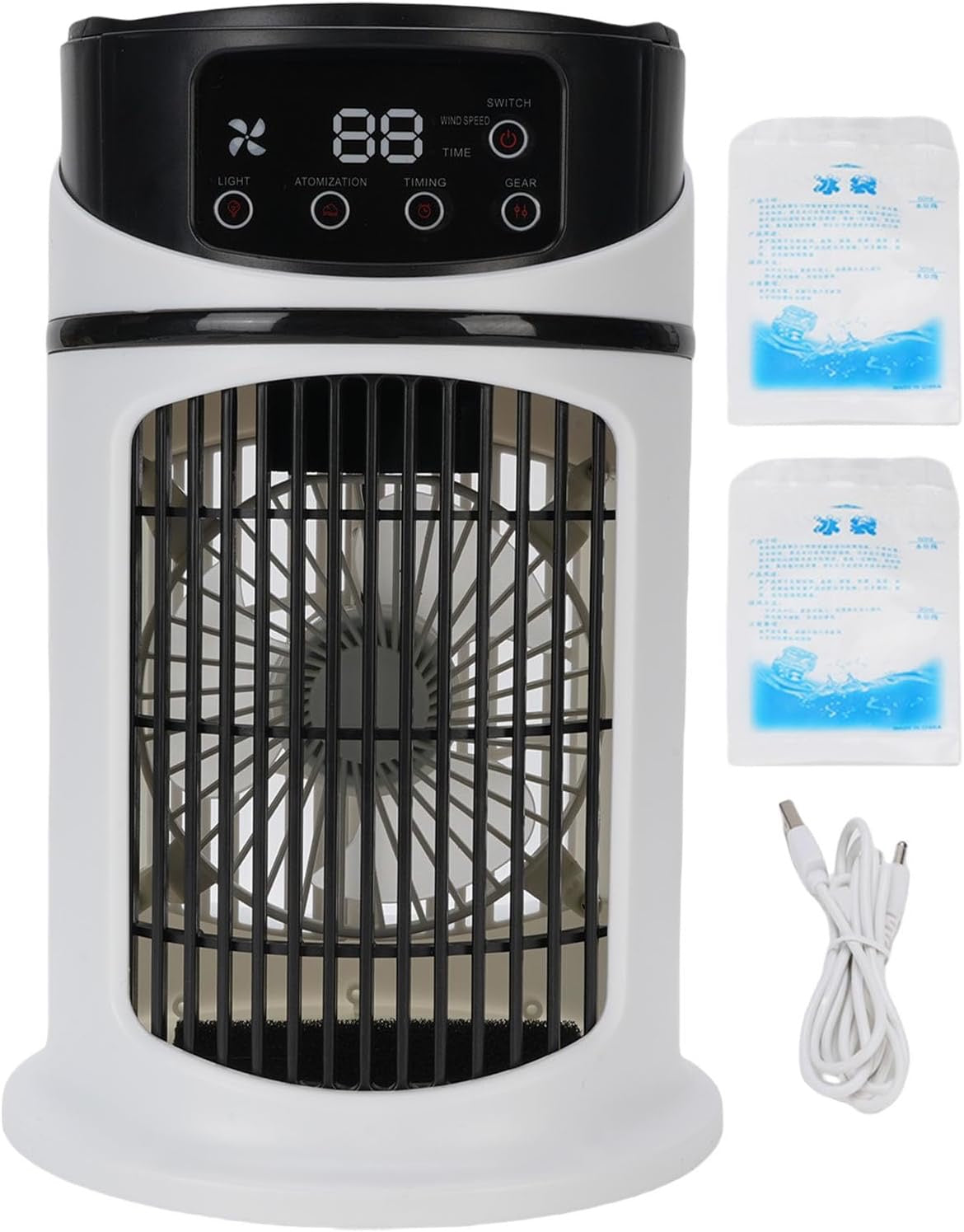 MINI CLIMATISEUR PORTABLE 4 EN 1 – FRAÎCHEUR IMMÉDIATE PARTOUT ! ❄️