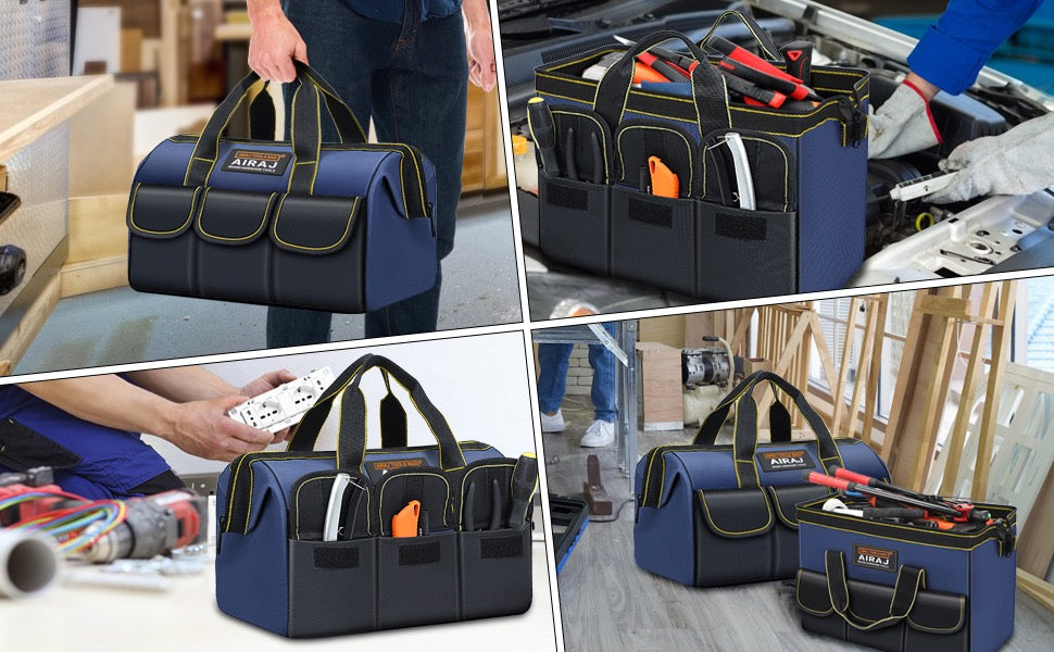 Lot de 2 sacs à outils AIRAJ – 33 et 44 cm (robustes et pratiques)