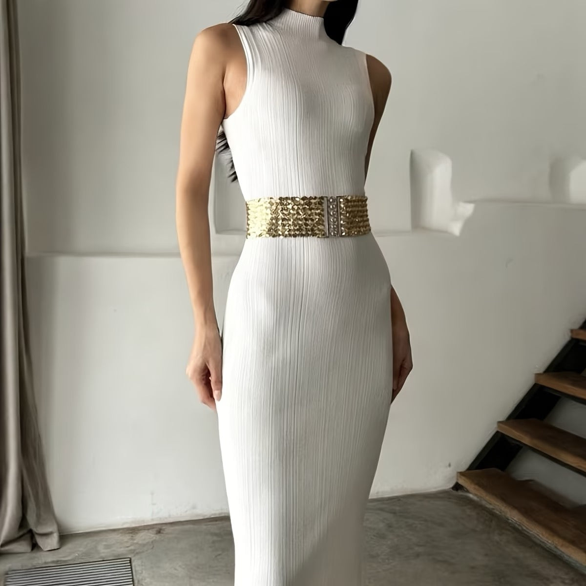 CEINTURE ÉLASTIQUE À PAILLETTES – STYLE GLAMOUR EFFET WOW ✨