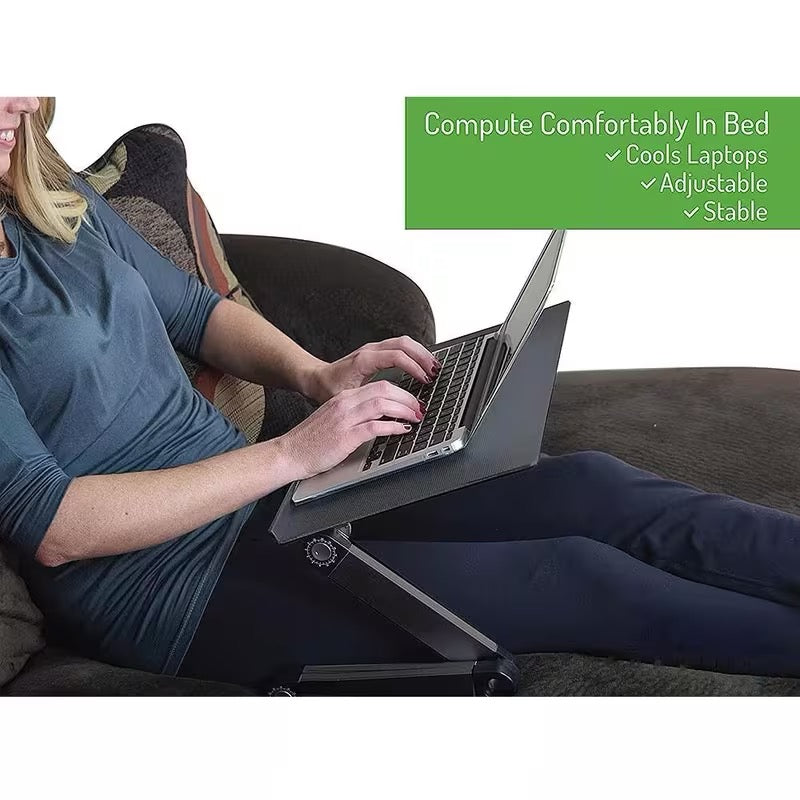💻 TABLE ORDINATEUR PLIABLE 360° – RÉGLABLE MULTI-USAGES