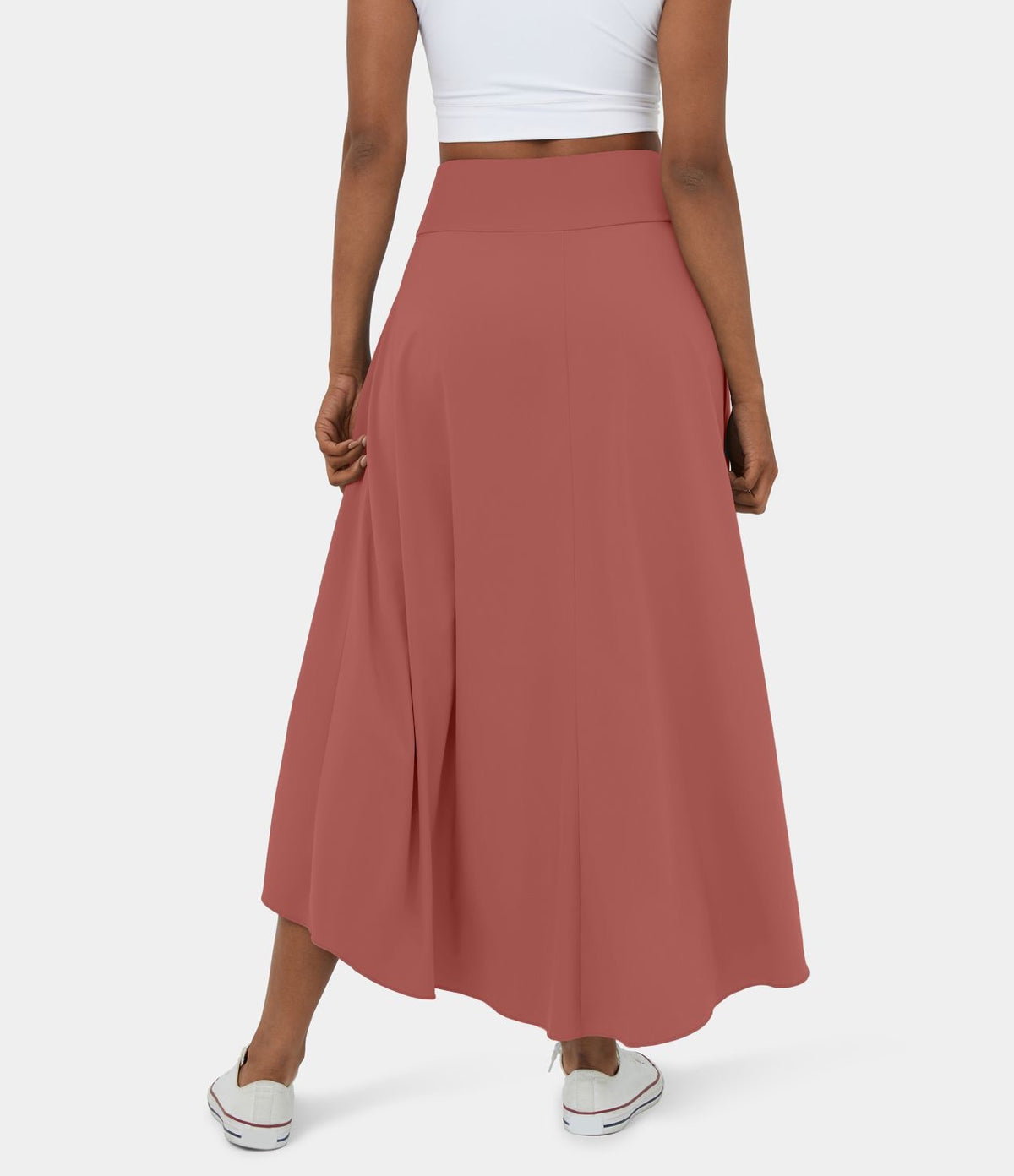 🌸 PANTALON-JUPE HALARA COLORIS BRIQUE – TAILLE L 🌸