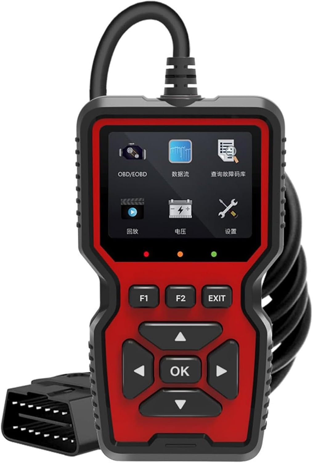 🔧 🚗 Auto-Diagnosescanner OBD2 V519 – Mehrmarken – Farbdisplay