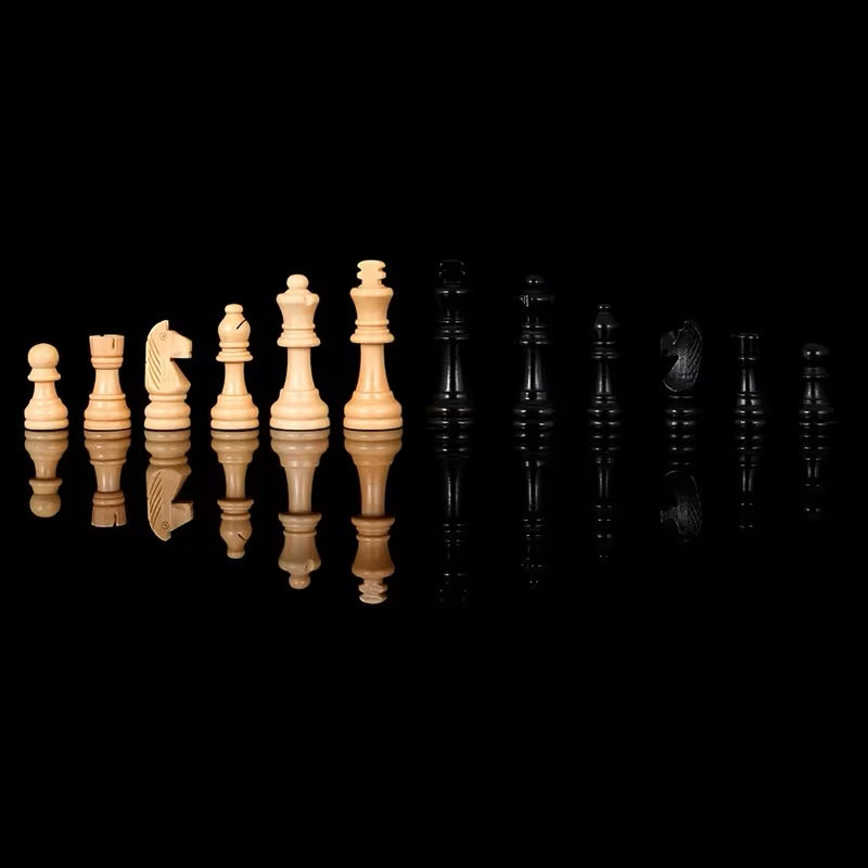 Grand Jeu 3 en 1 Échecs + Dames + Backgammon