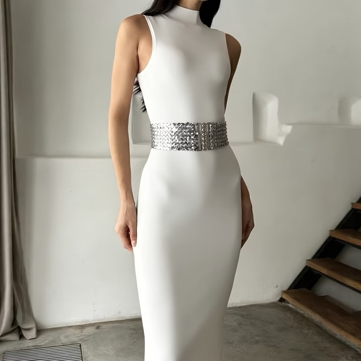CEINTURE ÉLASTIQUE À PAILLETTES – STYLE GLAMOUR EFFET WOW ✨