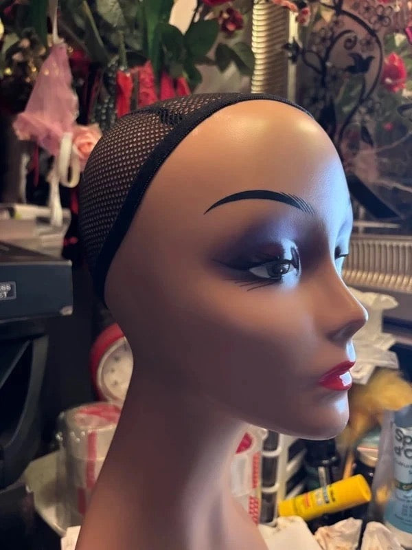 Tête de mannequin professionnelle - Teint hâlé - Taille 54