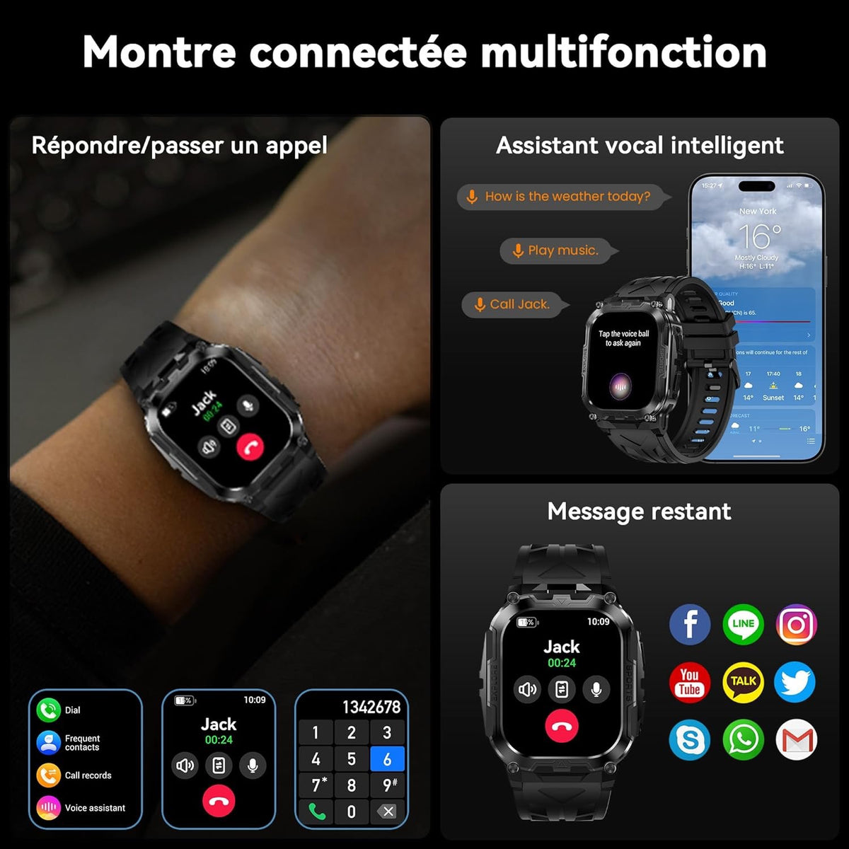 Montre tactile connectée