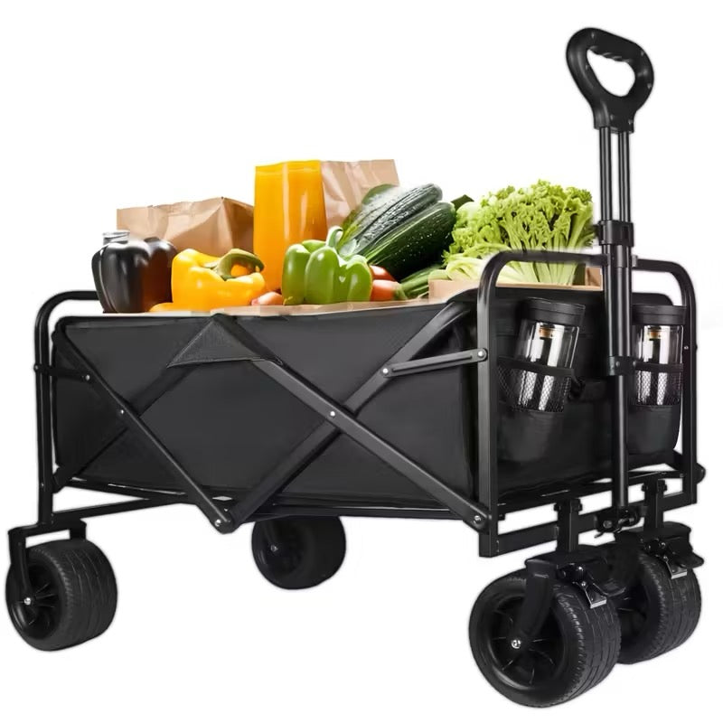 Grand Chariot de Jardin Tout-Terrain Pliable