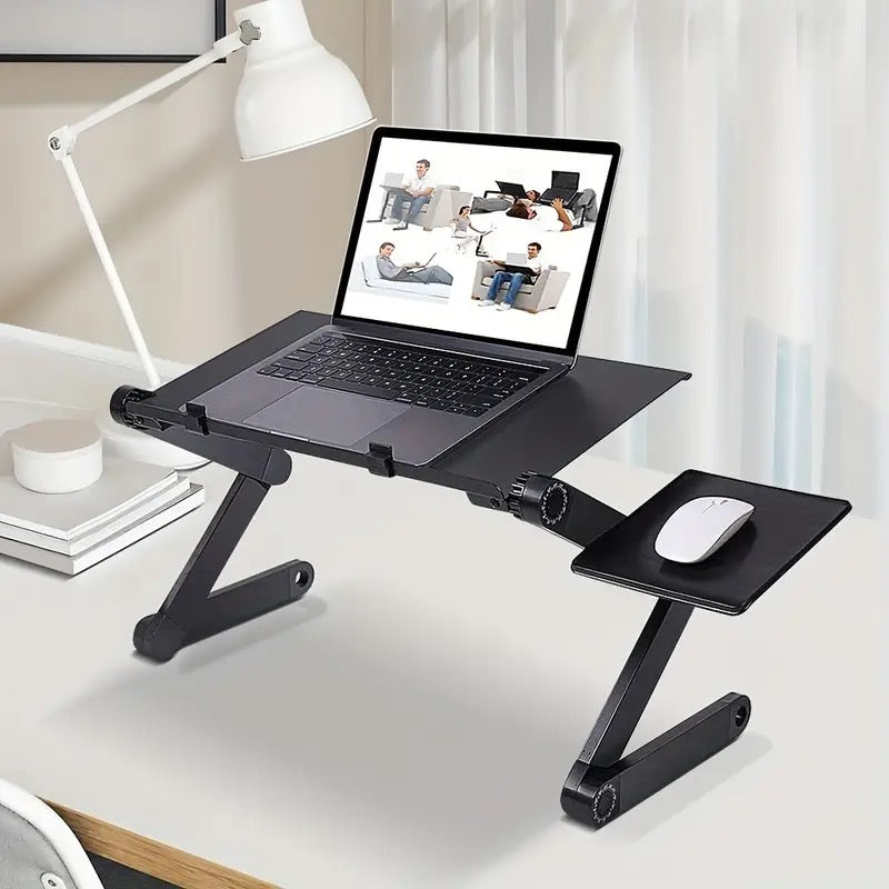 💻 TABLE ORDINATEUR PLIABLE 360° – RÉGLABLE MULTI-USAGES