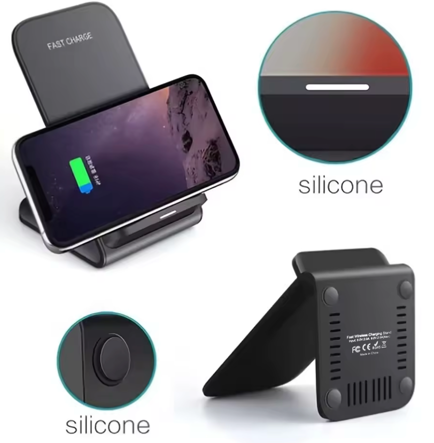 CHARGEUR SANS FIL FAST CHARGE – SUPPORT INCLINÉ