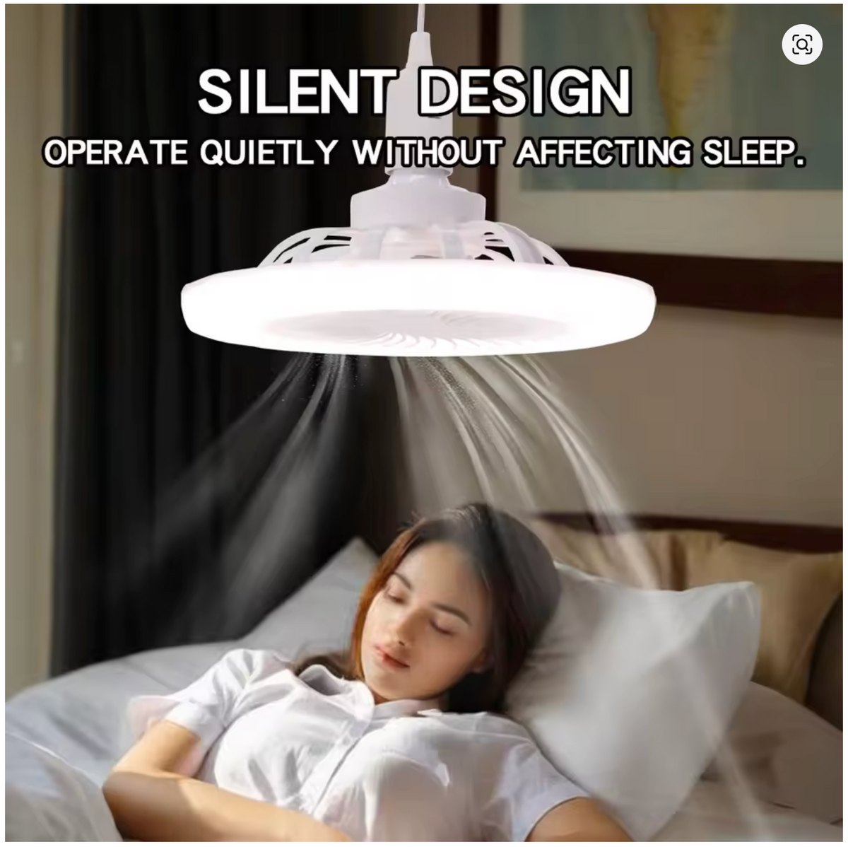 Ventilateur de plafond LED 2 en 1 avec télécommande