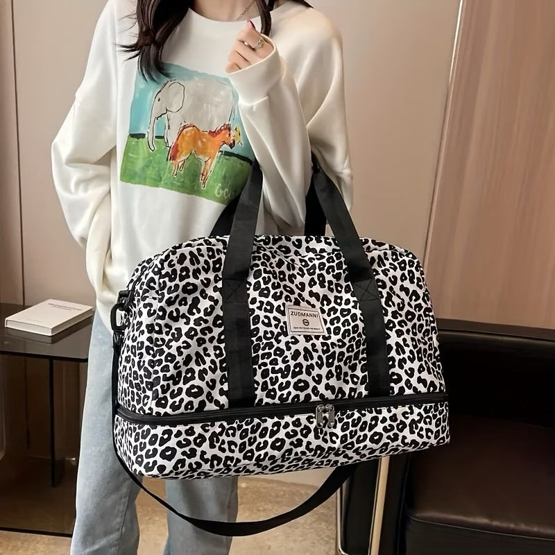 ✨ SAC DE VOYAGE LÉOPARD – GRANDE CAPACITÉ &amp; ULTRA TENDANCE ✨