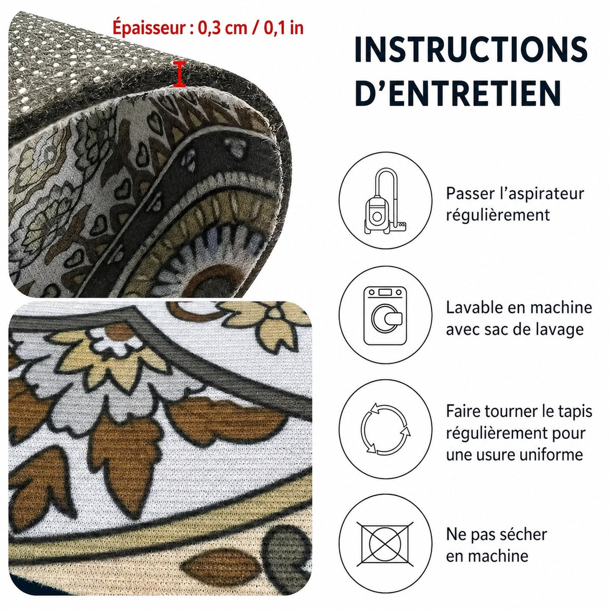 Tapis en forme d'échec