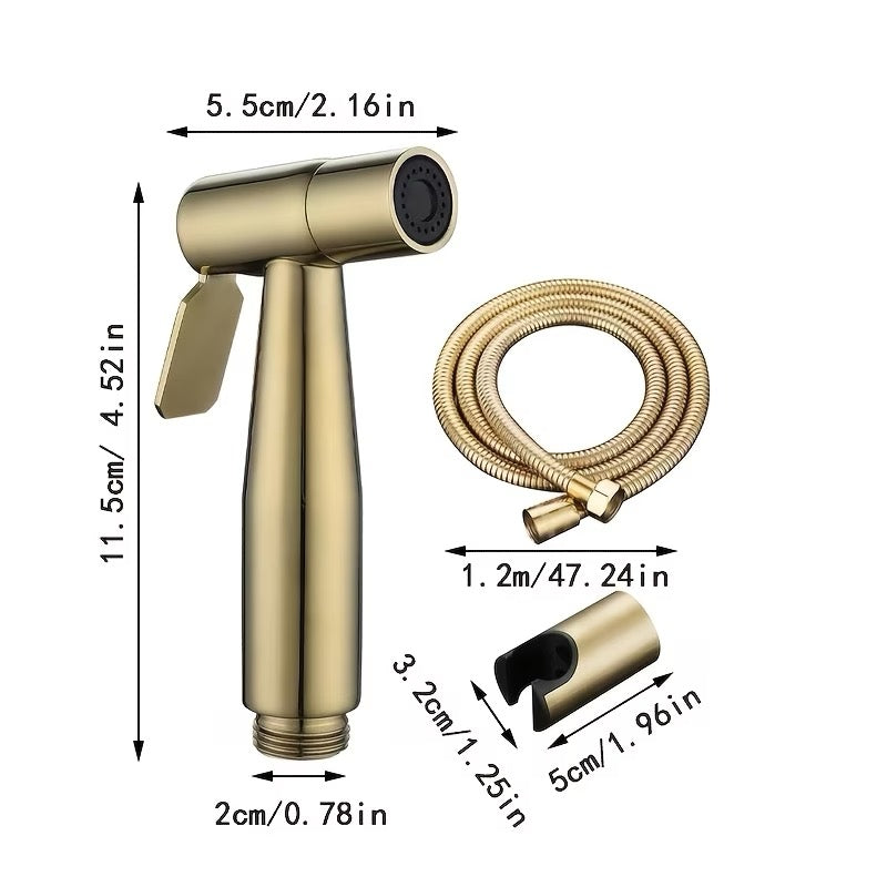 🚿 DOUCHETTE WC HYGIÈNE PREMIUM OR SATINÉ – ACIER INOXYDABLE SUS304