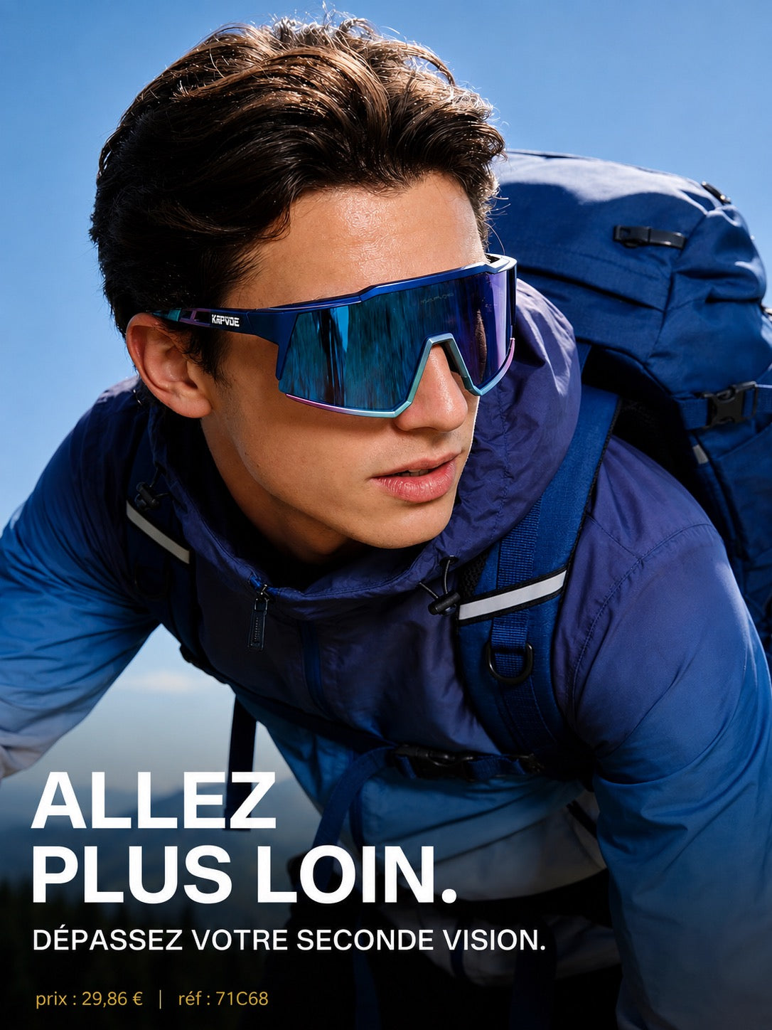 ✨ LUNETTES CYCLISME POLARISÉES KAPVOE – UV400 SPORT EXTREME ✨