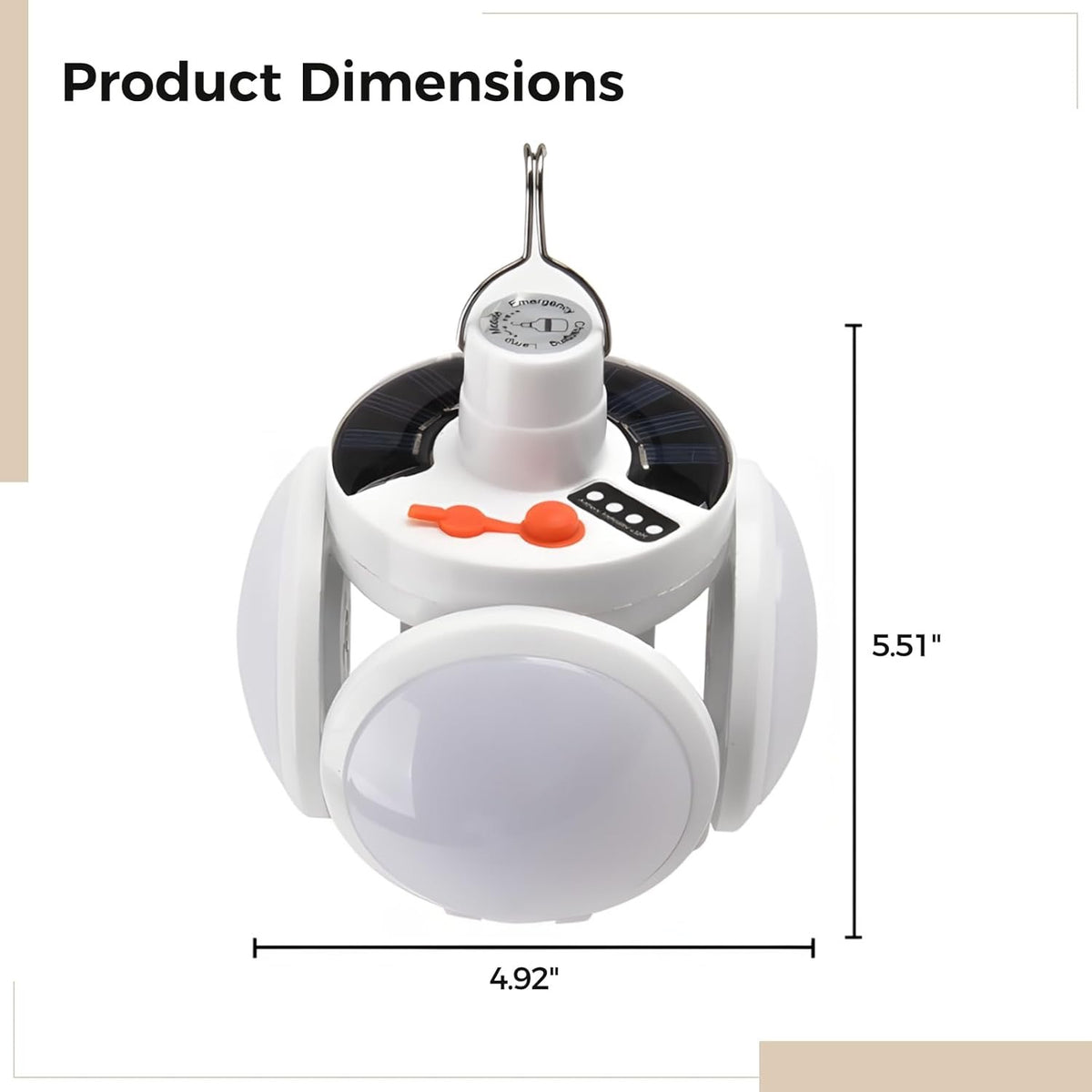 ✨ LAMPE SOLAIRE DE CAMPING MULTIFONCTION ✨