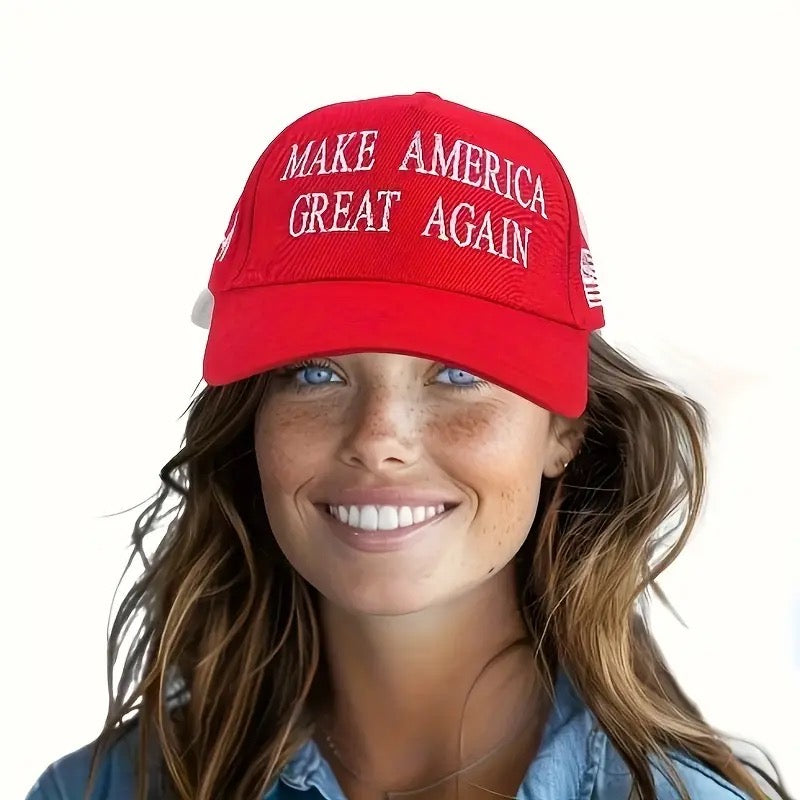 Casquette TRUMP – Rouge brodée 🇺🇸