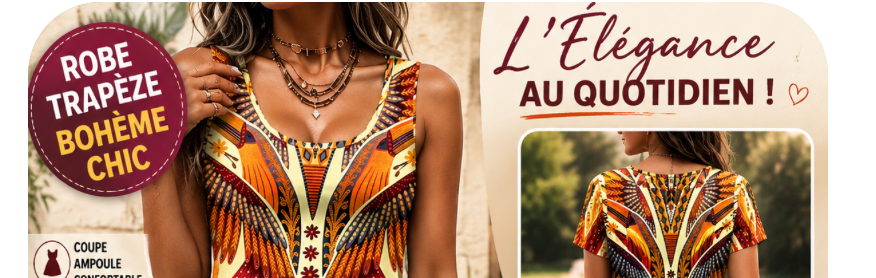 ROBE BOHÈME ARTISTIQUE – STYLE VINTAGE & ÉLÉGANCE ESTIVALE