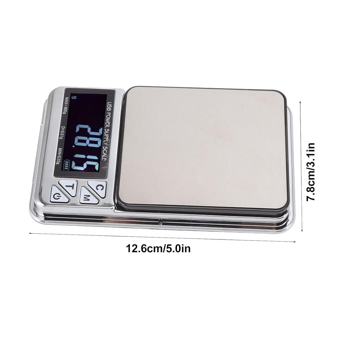 ⚖️ Balance Numérique de Précision Rechargeable USB – 1000 g / 0,01 g