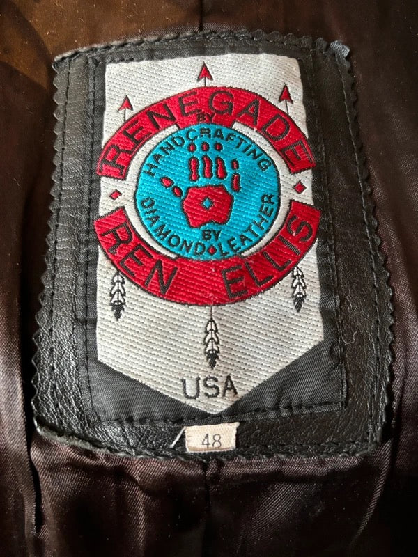 Gilet cuir Western authentique