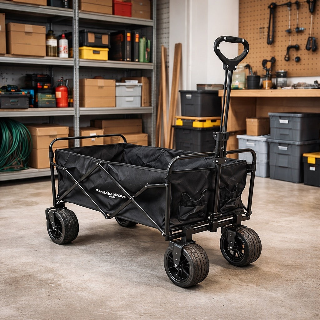 Grand Chariot de Jardin Tout-Terrain Pliable