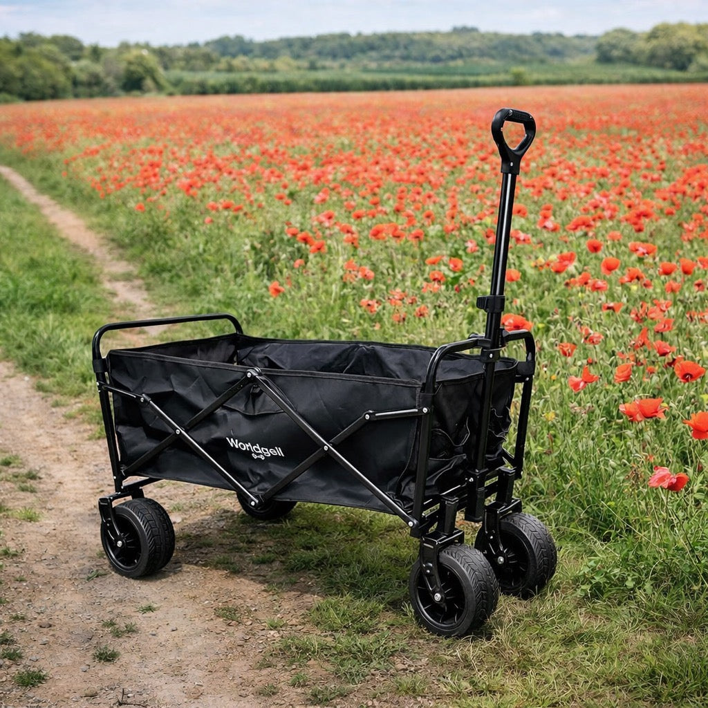 Grand Chariot de Jardin Tout-Terrain Pliable