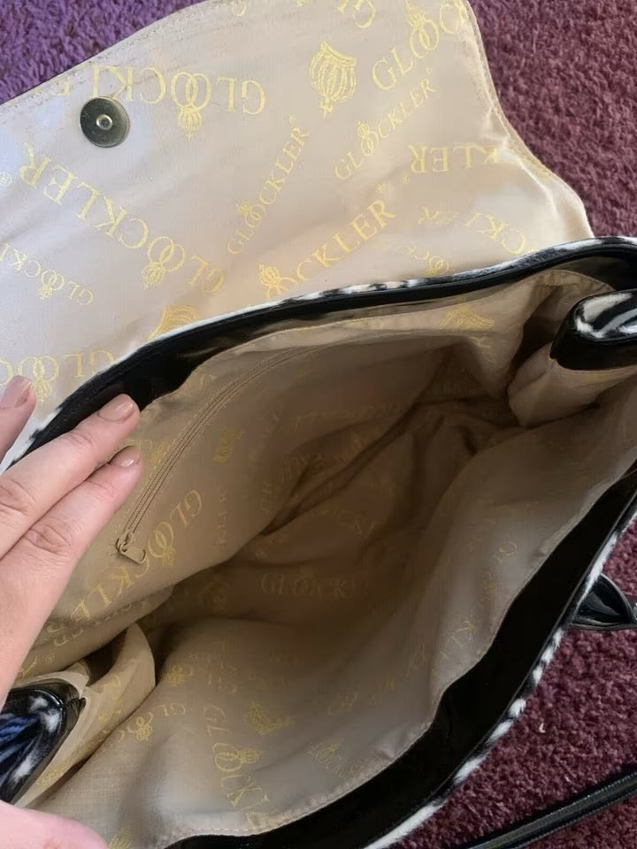 Sac luxe zèbre POMPÖÖS Harald Glööckler