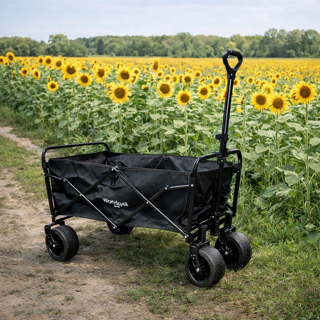 Grand Chariot de Jardin Tout-Terrain Pliable