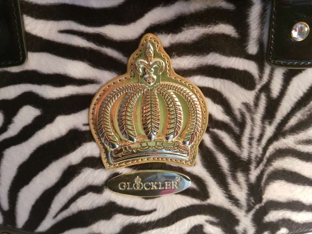 Sac luxe zèbre POMPÖÖS Harald Glööckler