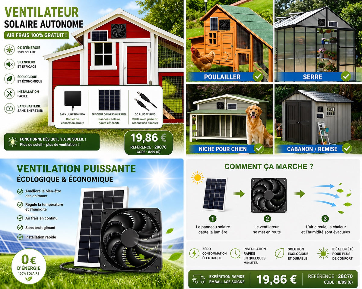 VENTILATEUR SOLAIRE AUTONOME
