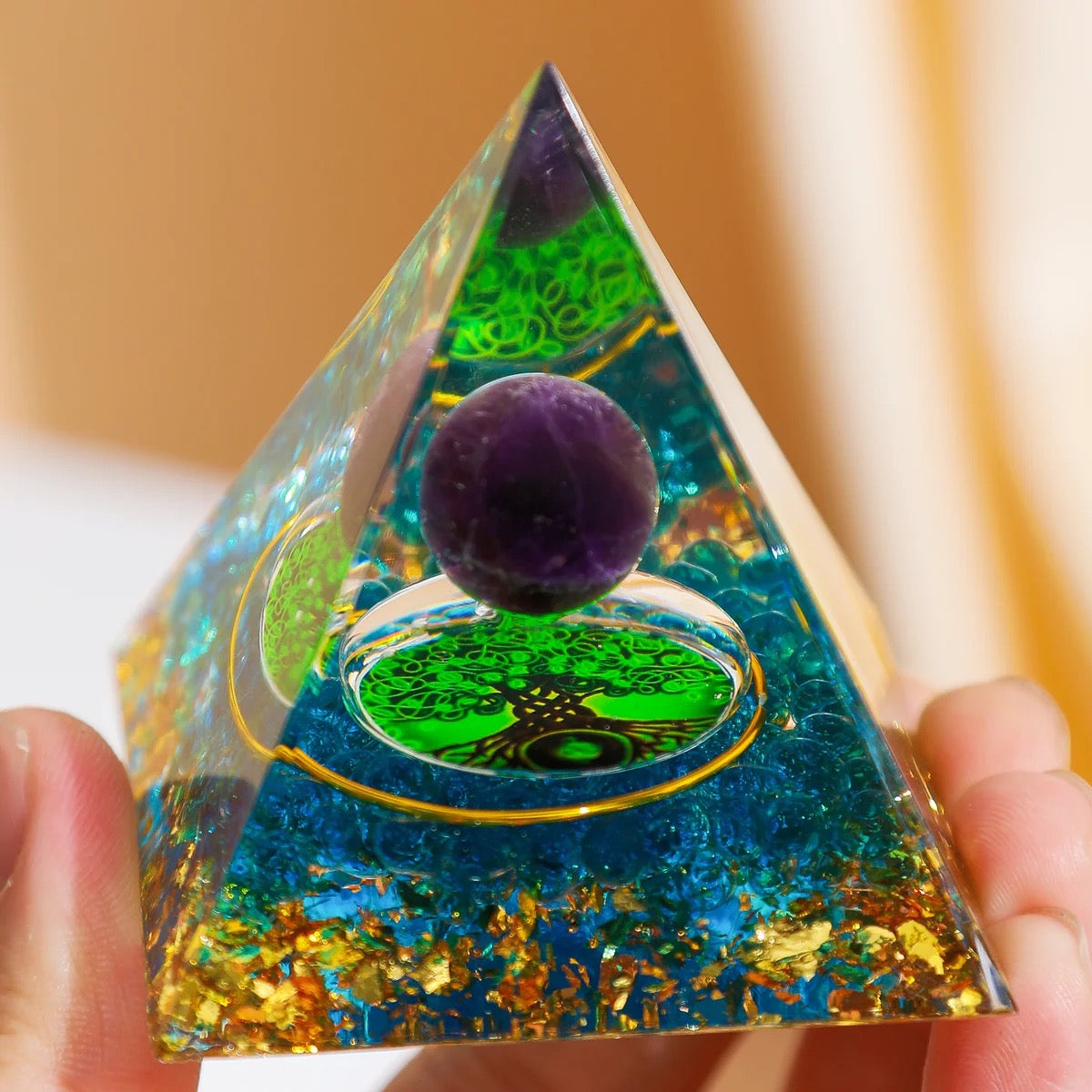 Decorative energy pyramid
