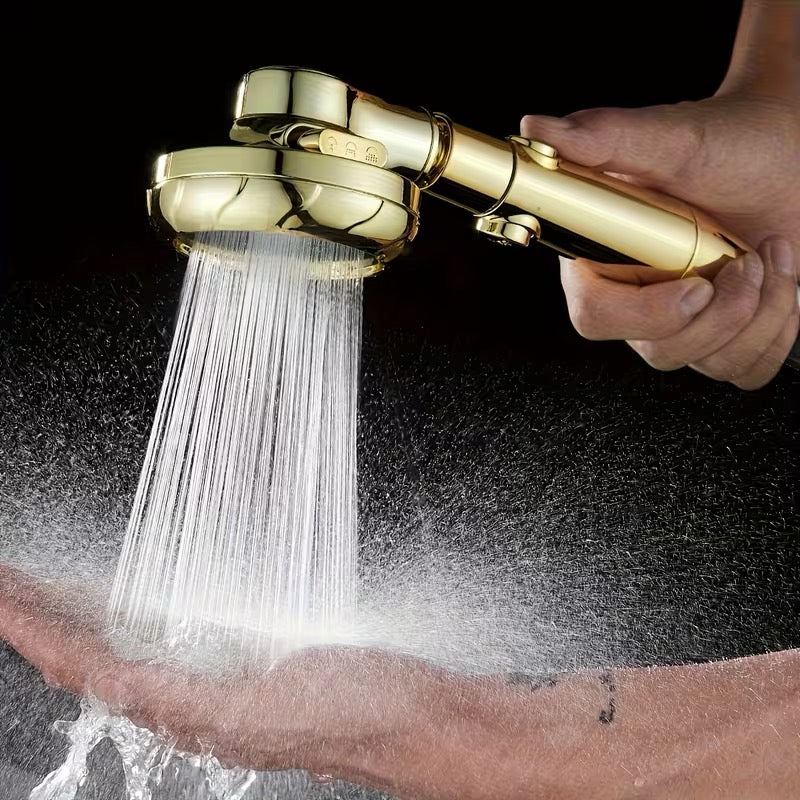 Douchette OR Haute Pression – 3 Modes + Flexible Doré 1,50 m