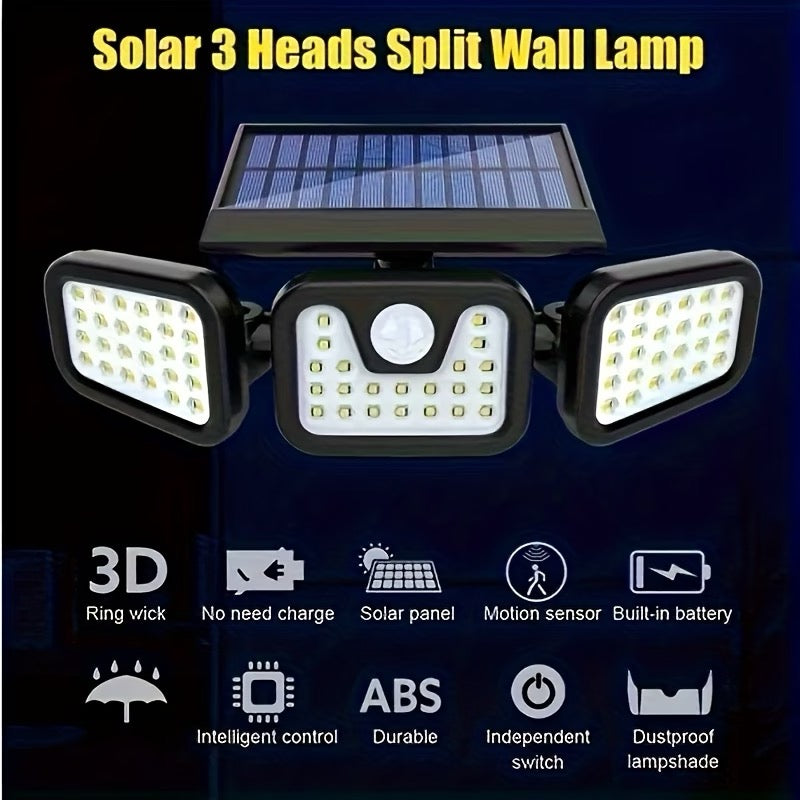 LAMPE SOLAIRE EXTÉRIEUR – DÉTECTEUR DE MOUVEMENT