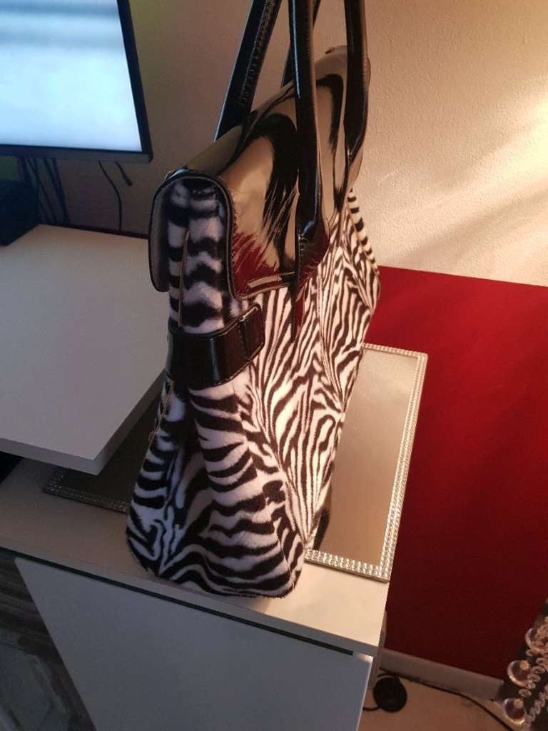Sac luxe zèbre POMPÖÖS Harald Glööckler