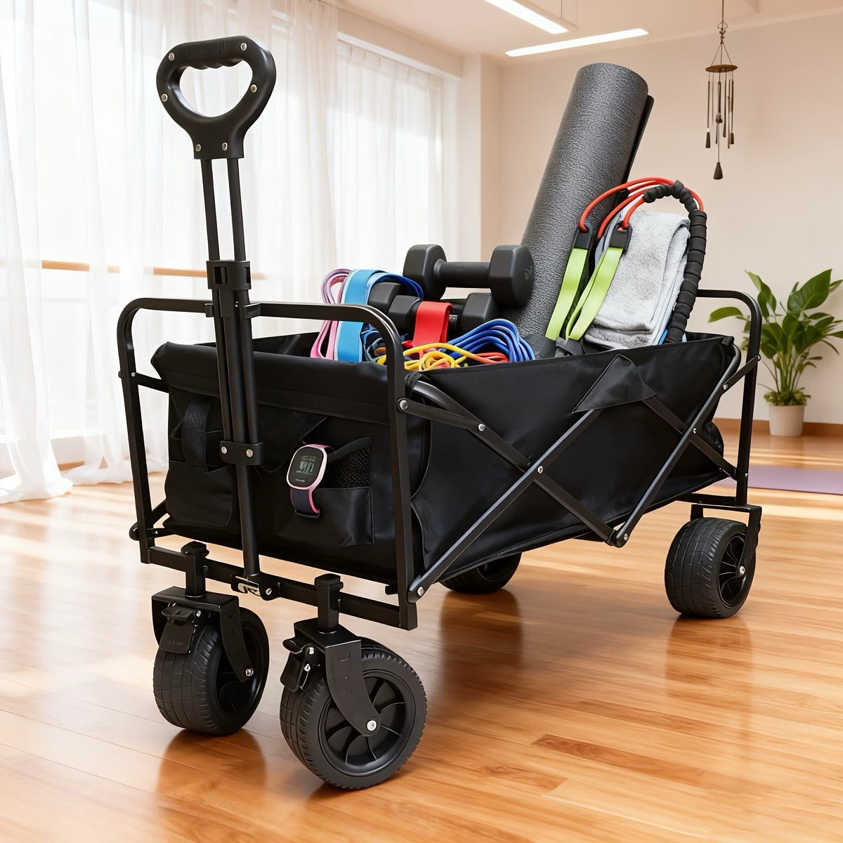 Grand Chariot de Jardin Tout-Terrain Pliable
