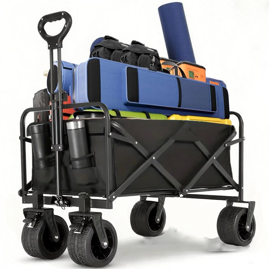 Grand Chariot de Jardin Tout-Terrain Pliable