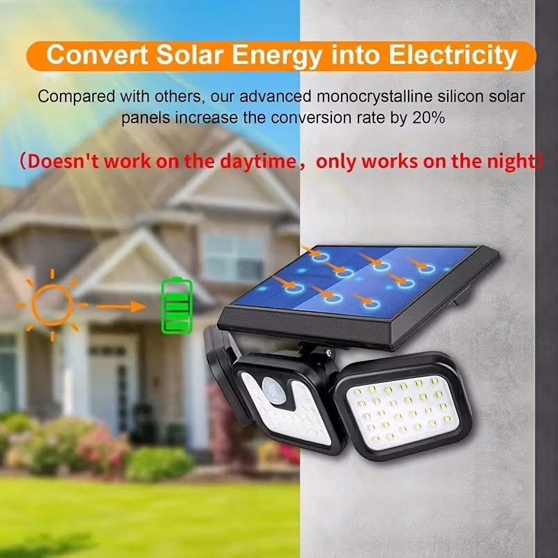 LAMPE SOLAIRE EXTÉRIEUR – DÉTECTEUR DE MOUVEMENT