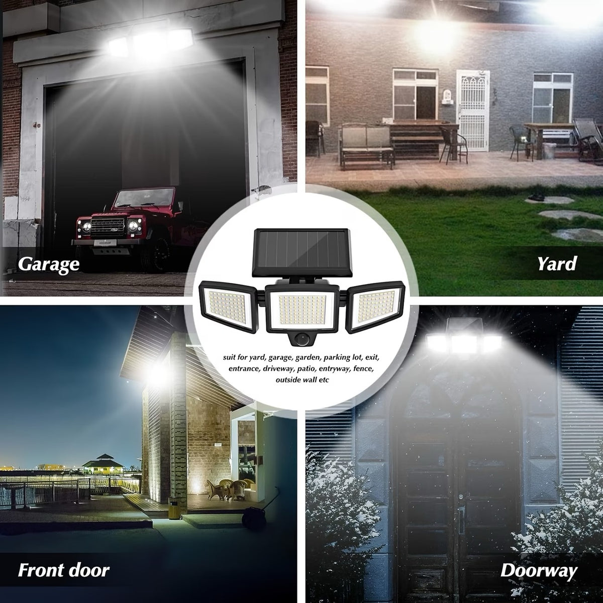 LAMPE SOLAIRE EXTÉRIEUR – DÉTECTEUR DE MOUVEMENT