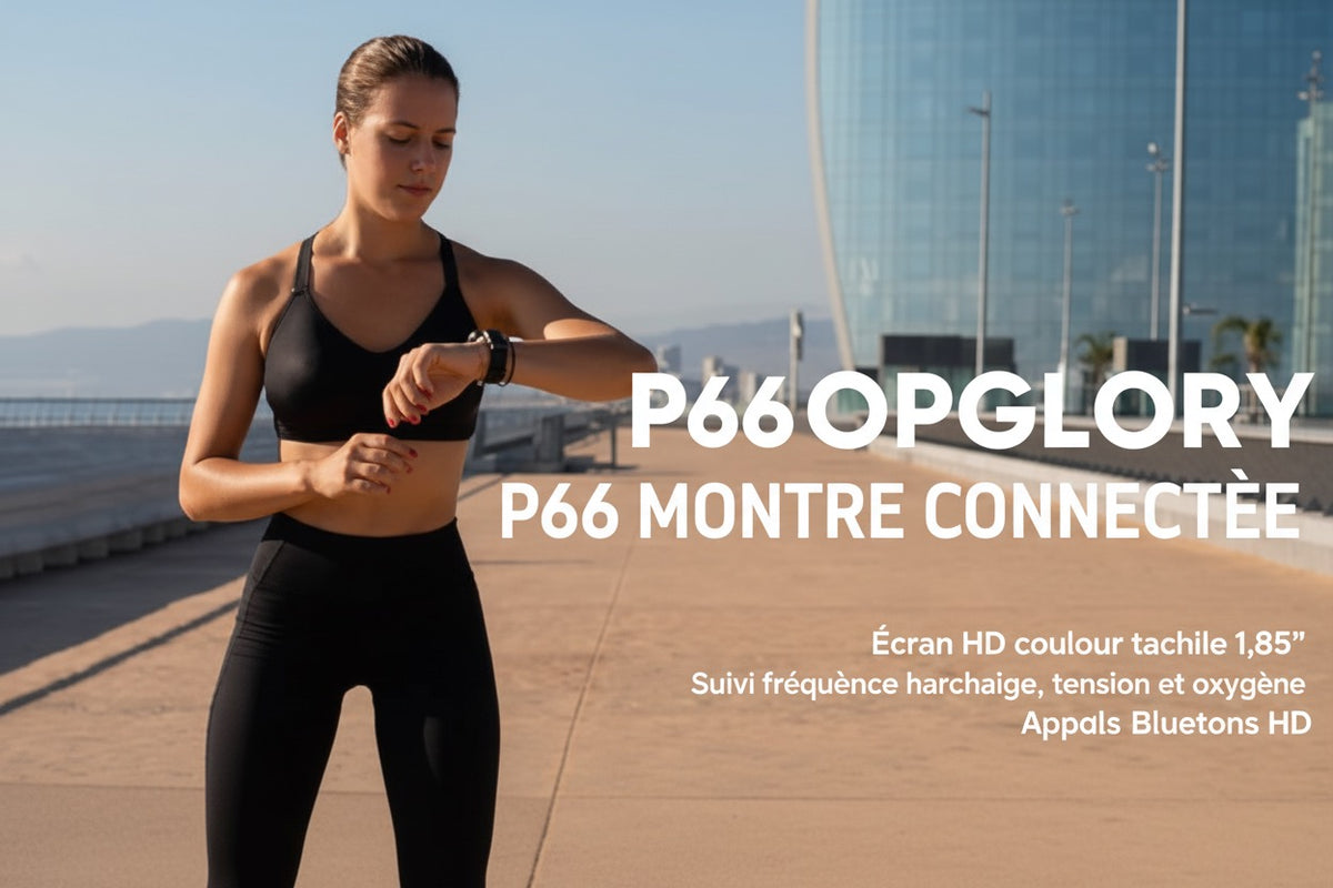 MONTRE CONNECTÉE BLUETOOTH P66 – APPELS SANTÉ –