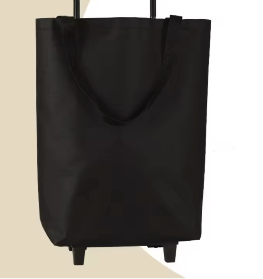 🛒 CHARIOT PLIANT ULTRA COMPACT AVEC SAC ADAPTABLE –