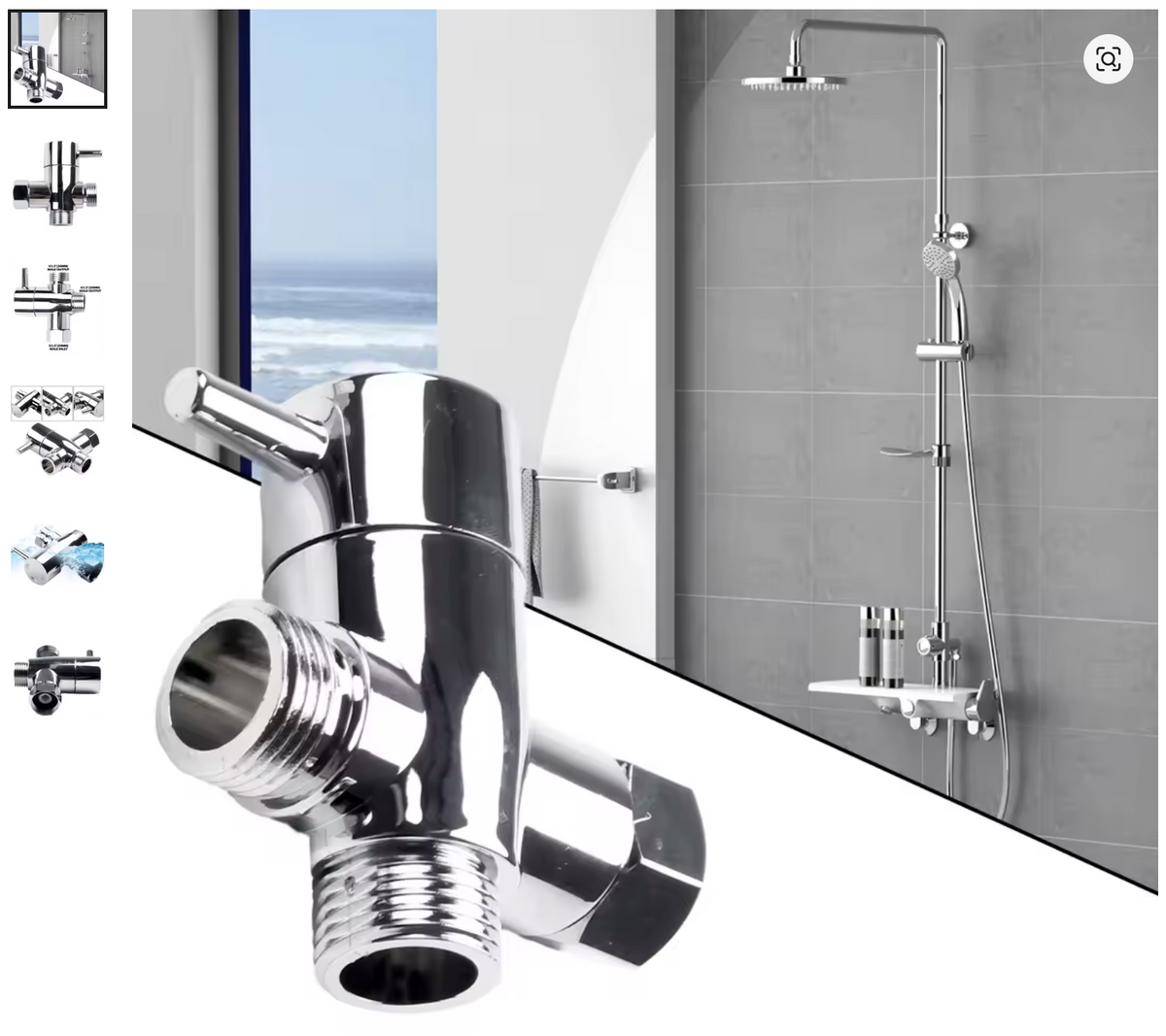 ✨ VANNE DE DÉRIVATION 3 VOIES POUR DOUCHE / BIDET ✨