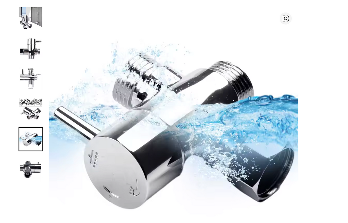 ✨ VANNE DE DÉRIVATION 3 VOIES POUR DOUCHE / BIDET ✨
